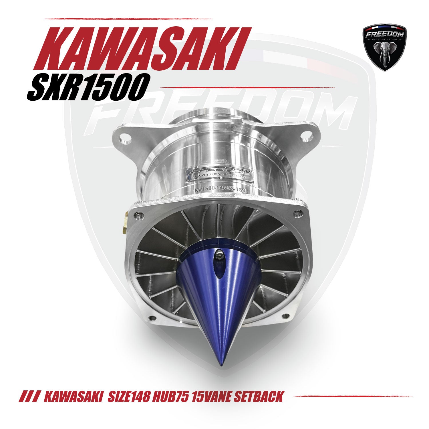 KAWASAKI 1500  Size 148 Hub75 15 Vane SETBACK